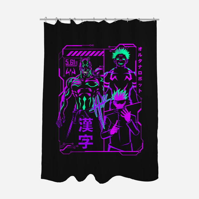 Kaisen Manga-none polyester shower curtain-albertocubatas