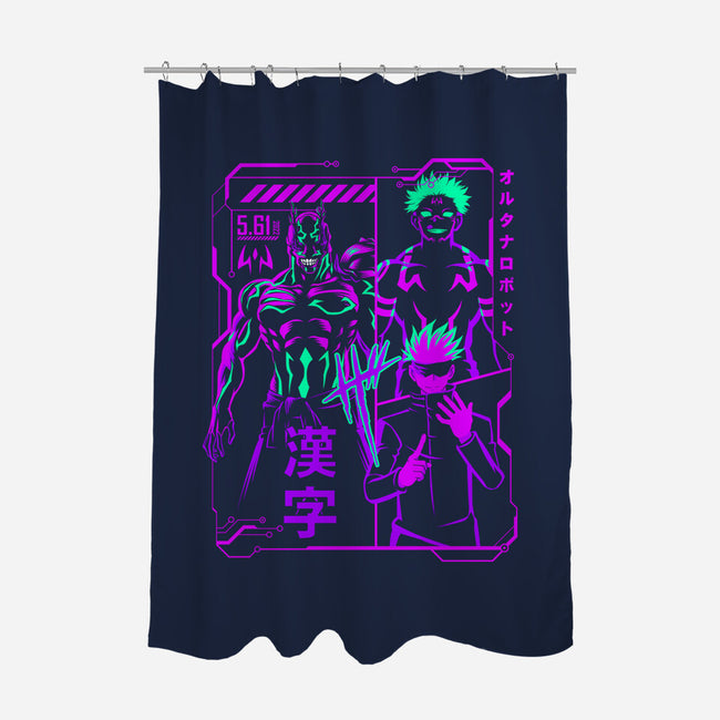 Kaisen Manga-none polyester shower curtain-albertocubatas