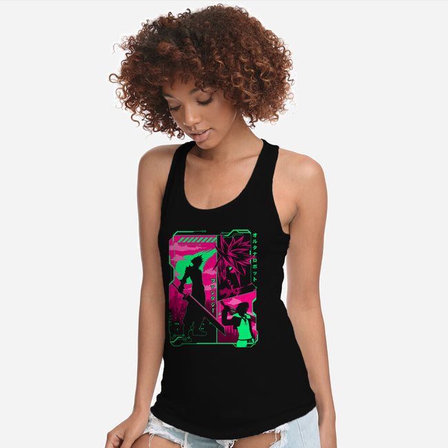 Fantasy Manga-womens racerback tank-albertocubatas