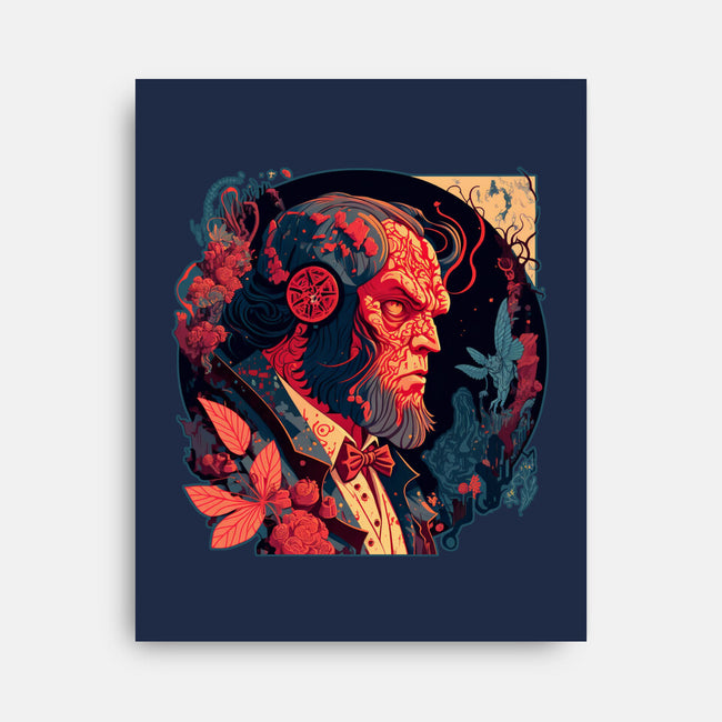 Hellboy Tux-none stretched canvas-Syiavri