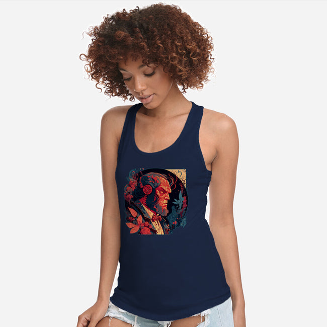 Hellboy Tux-womens racerback tank-Syiavri