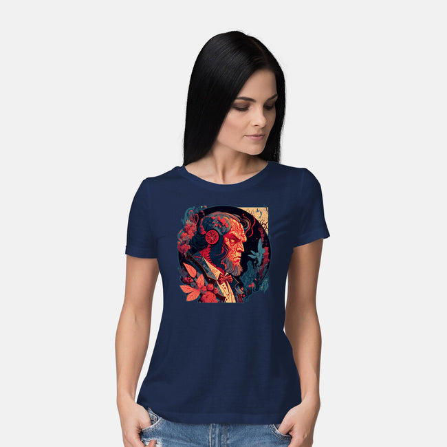 Hellboy Tux-womens basic tee-Syiavri