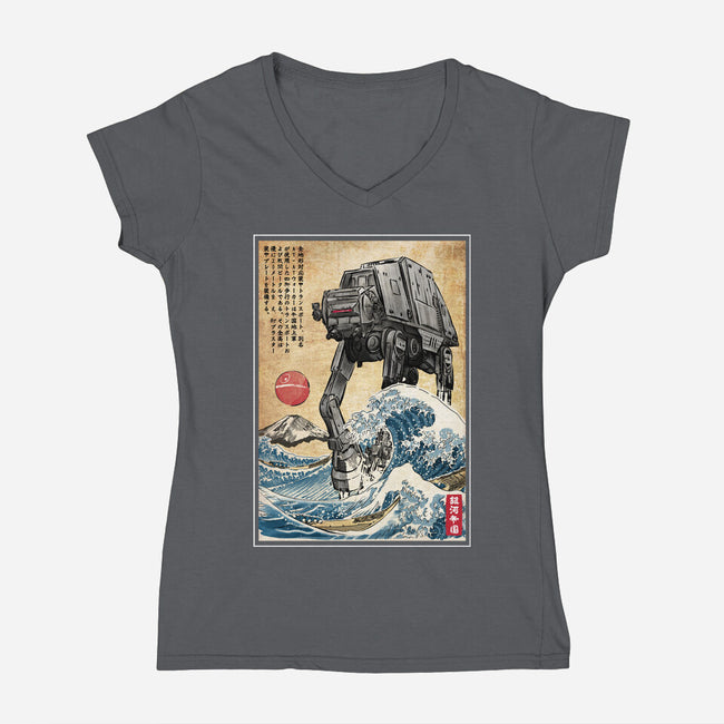 Galactic Empire In Japan-womens v-neck tee-DrMonekers