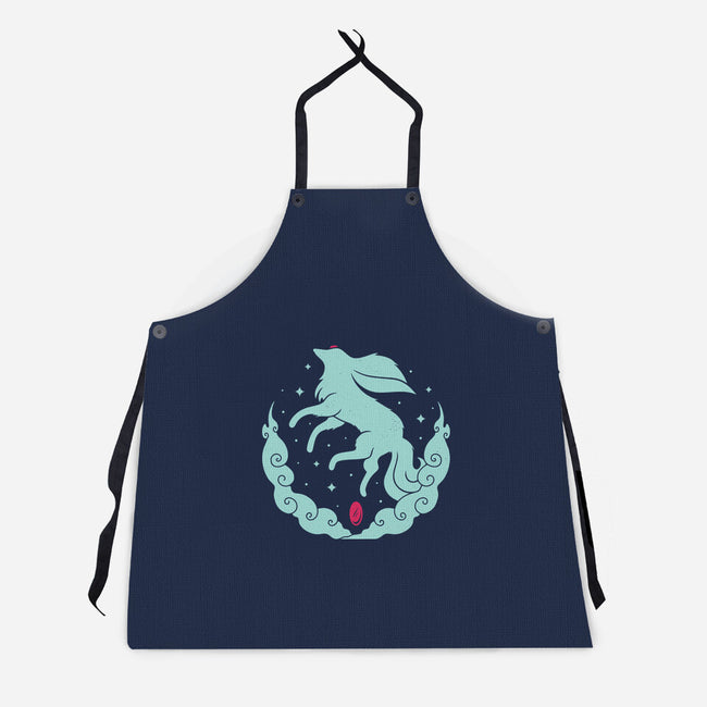 Ruby Magical Creature-unisex kitchen apron-Alundrart