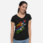Let's Roll Out-womens v-neck tee-drbutler