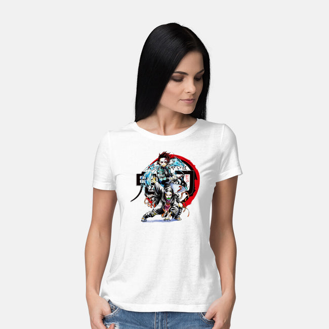 Demon Hunter-womens basic tee-ArchiriUsagi