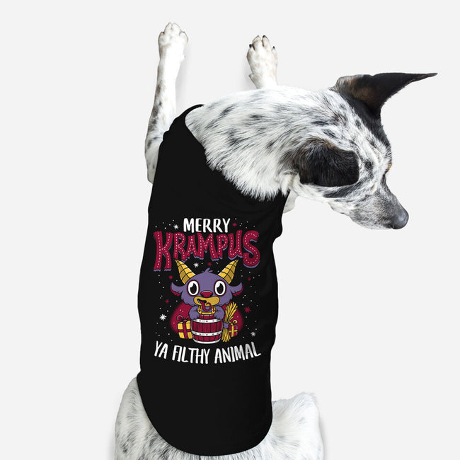 Merry Krampus Ya Filthy Animal-dog basic pet tank-Nemons