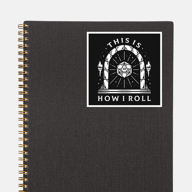 How I Roll-none glossy sticker-Alundrart