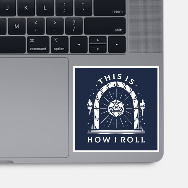 How I Roll-none glossy sticker-Alundrart