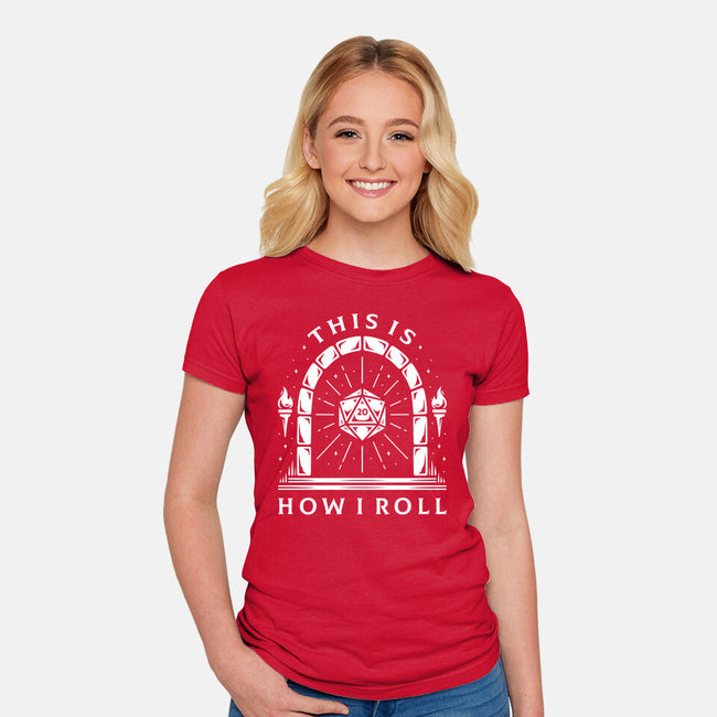 How I Roll-womens fitted tee-Alundrart
