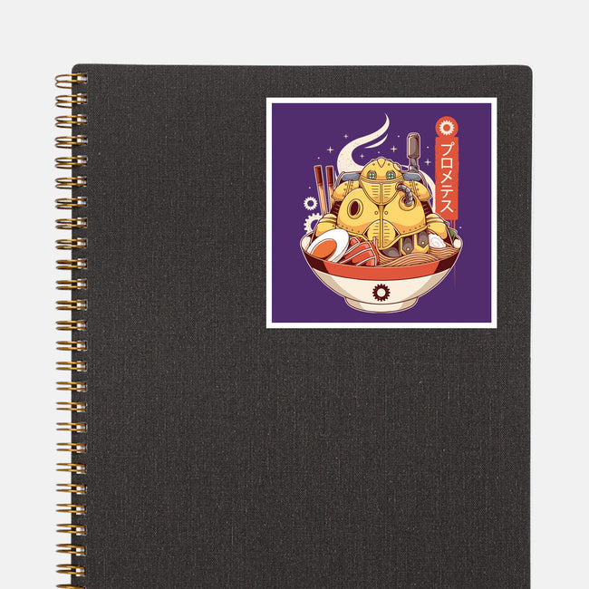 Robo Ramen-none glossy sticker-Alundrart