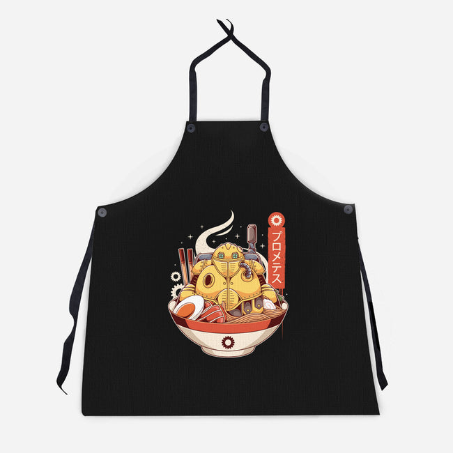 Robo Ramen-unisex kitchen apron-Alundrart
