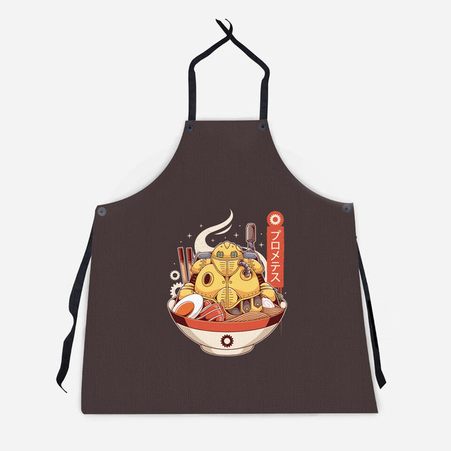 Robo Ramen-unisex kitchen apron-Alundrart