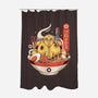 Robo Ramen-none polyester shower curtain-Alundrart