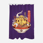 Robo Ramen-none polyester shower curtain-Alundrart