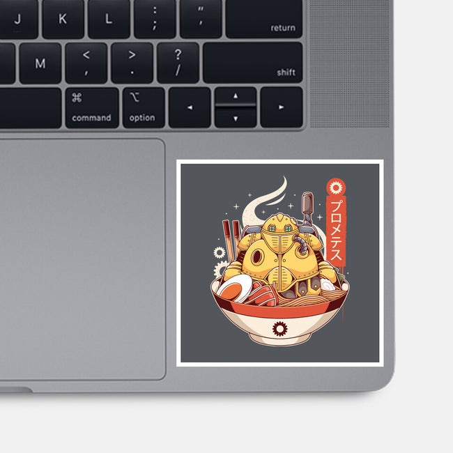 Robo Ramen-none glossy sticker-Alundrart