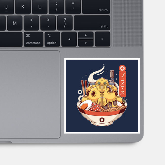 Robo Ramen-none glossy sticker-Alundrart