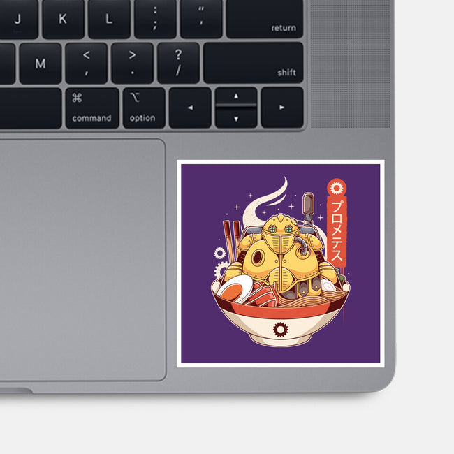 Robo Ramen-none glossy sticker-Alundrart