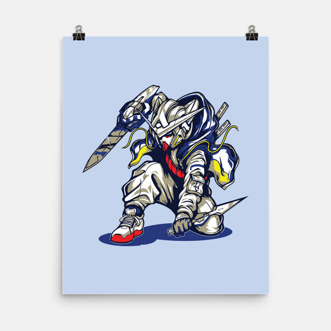 Gundam Ninja-none matte poster-Rudy