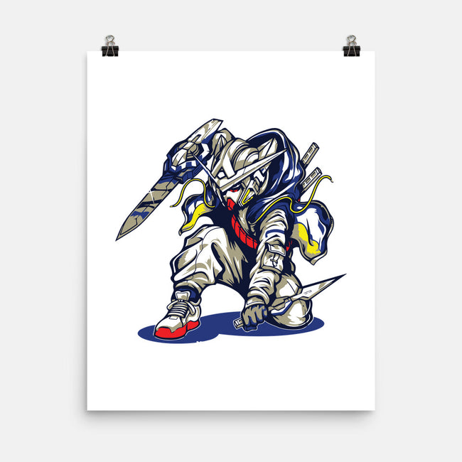Gundam Ninja-none matte poster-Rudy