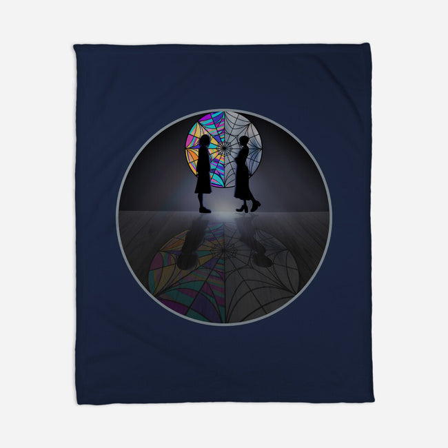 Wednesday's Window-none fleece blanket-Millersshoryotombo