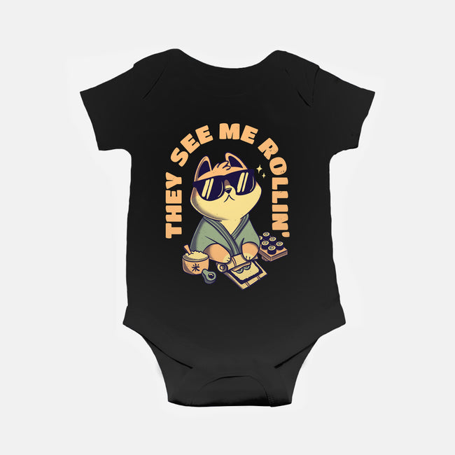 See Me Rollin-baby basic onesie-Mushita