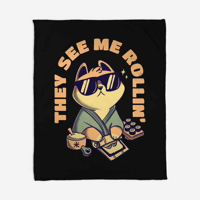 See Me Rollin-none fleece blanket-Mushita