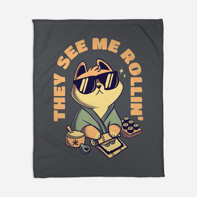 See Me Rollin-none fleece blanket-Mushita