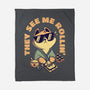 See Me Rollin-none fleece blanket-Mushita