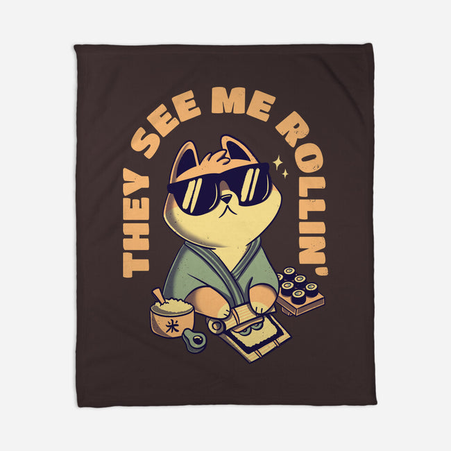 See Me Rollin-none fleece blanket-Mushita
