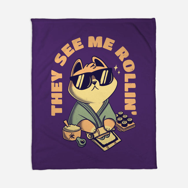 See Me Rollin-none fleece blanket-Mushita