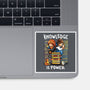 Knowledge Is Power-none glossy sticker-Vallina84