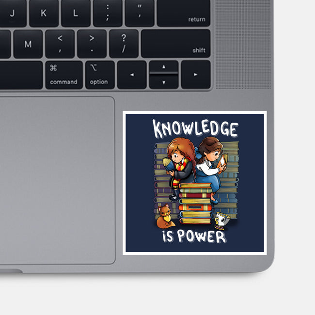 Knowledge Is Power-none glossy sticker-Vallina84