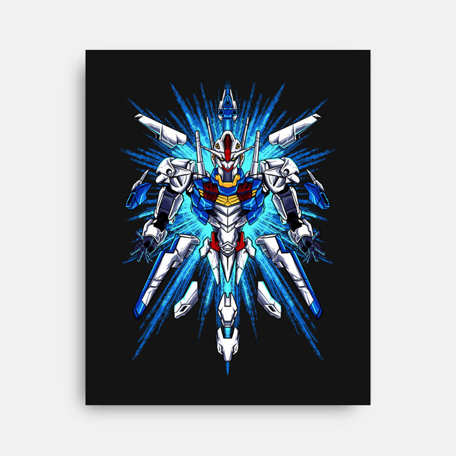 Witch Gundam-none stretched canvas-spoilerinc