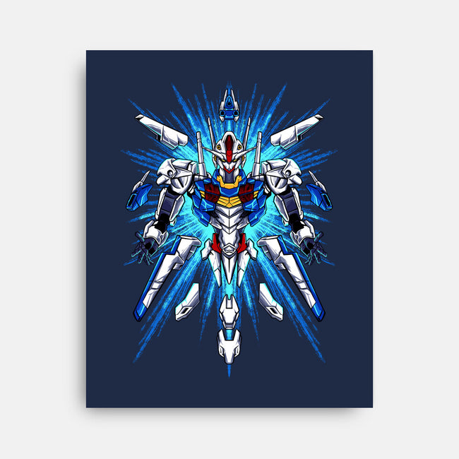 Witch Gundam-none stretched canvas-spoilerinc