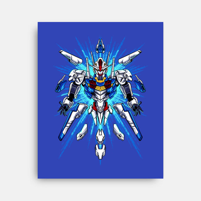 Witch Gundam-none stretched canvas-spoilerinc