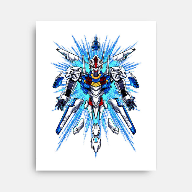 Witch Gundam-none stretched canvas-spoilerinc