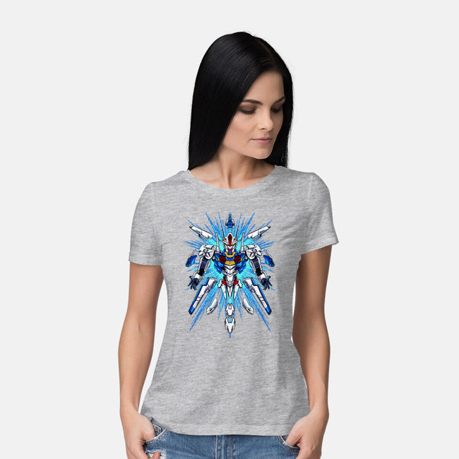 Witch Gundam-womens basic tee-spoilerinc