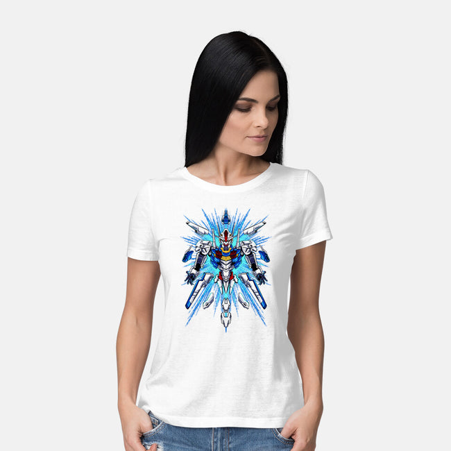 Witch Gundam-womens basic tee-spoilerinc