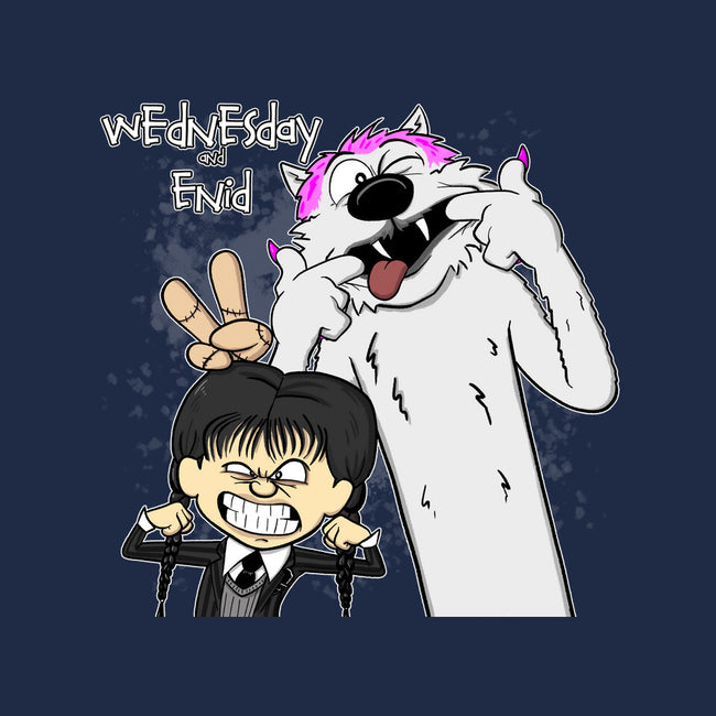 Wednesday & Enid-none glossy sticker-MarianoSan