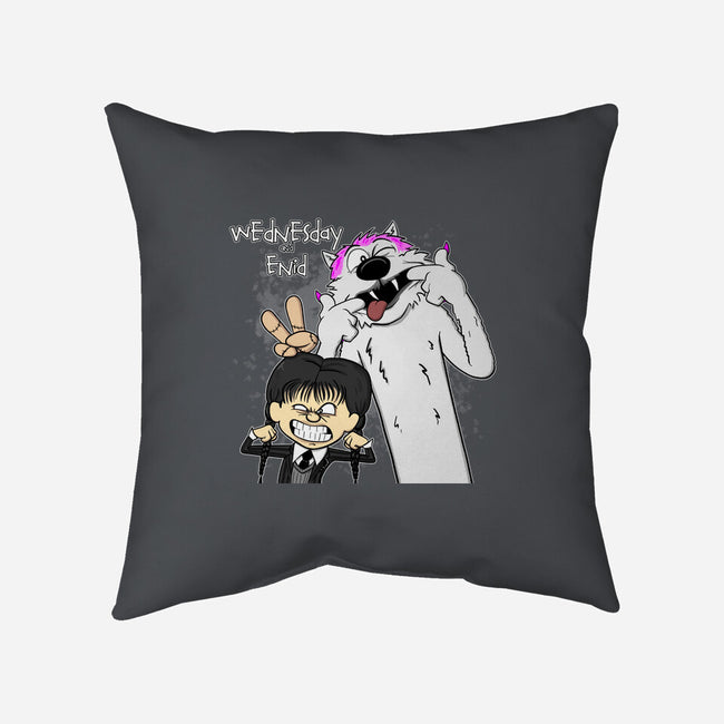 Wednesday & Enid-none removable cover w insert throw pillow-MarianoSan