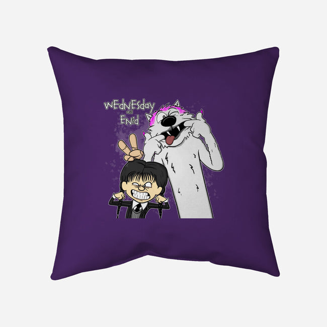 Wednesday & Enid-none removable cover w insert throw pillow-MarianoSan