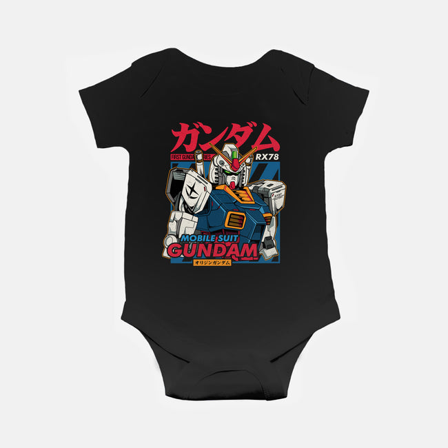 First Gundam Series-baby basic onesie-hirolabs