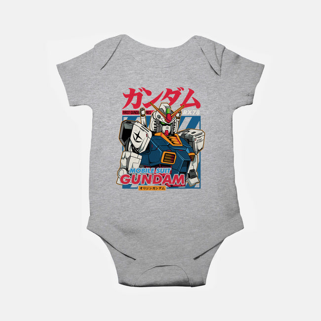 First Gundam Series-baby basic onesie-hirolabs