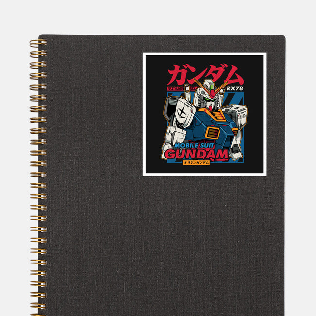 First Gundam Series-none glossy sticker-hirolabs