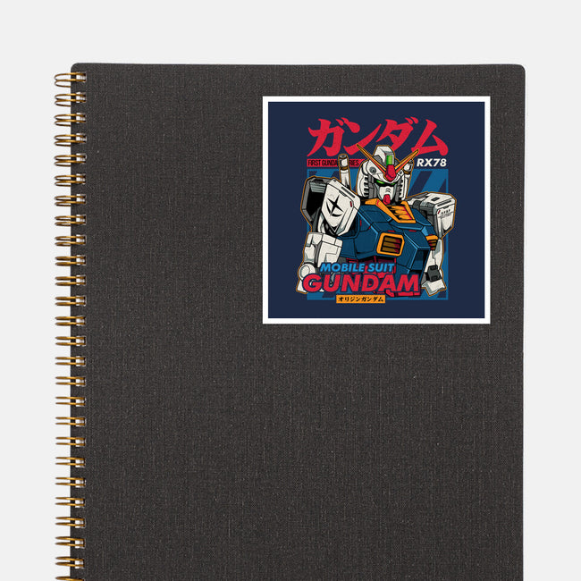 First Gundam Series-none glossy sticker-hirolabs