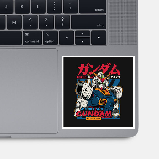 First Gundam Series-none glossy sticker-hirolabs