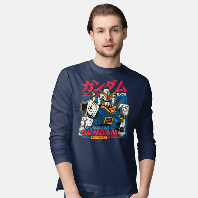 First Gundam Series-mens long sleeved tee-hirolabs