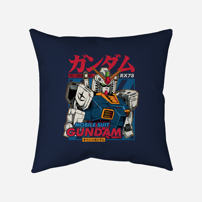 First Gundam Series-none removable cover w insert throw pillow-hirolabs