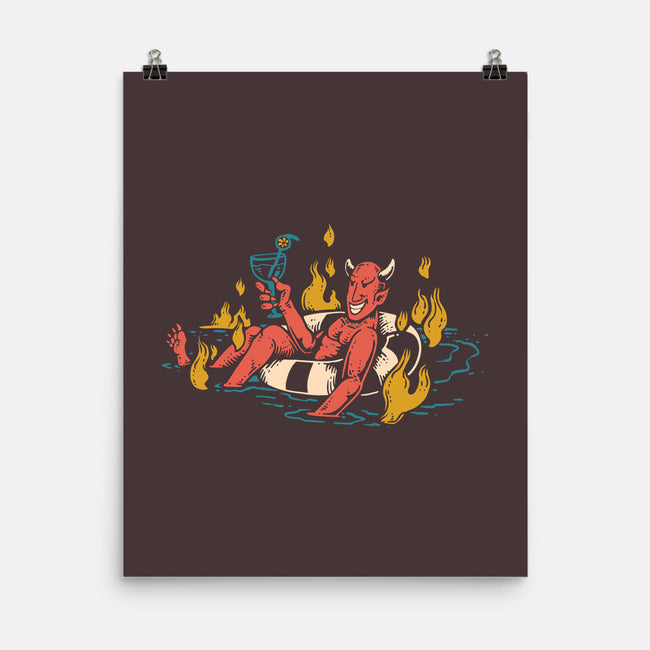 Bathing In Fire-none matte poster-tdK17